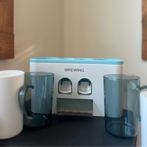 Toothbrush Holder for Bathrooms, Multi-Functional Toothbrush and Toothpaste Disp